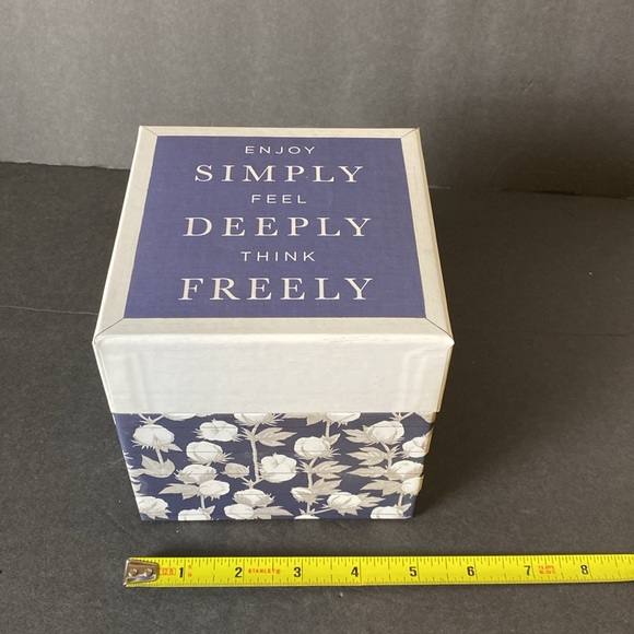 Set of 4 Farmhouse Style Decorative Storage Boxes - Picture 12 of 16